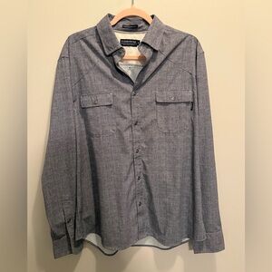 Fish Hippie Men’s Button Down Shirt Large